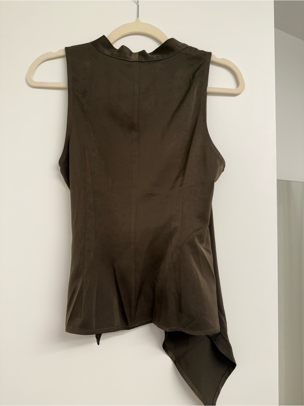 COMMENSE Dark Green Asymmetric Wrap Top & Pants Set S - Picture 8 of 9